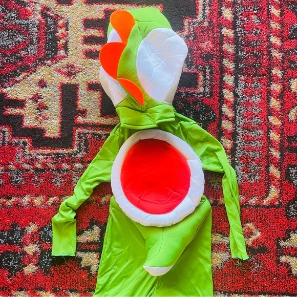 Green Dinosaur Super Mario Yoshi Kids Costume - Picture 10 of 12